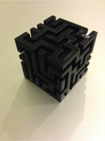 Maze printed on a Makerbot
